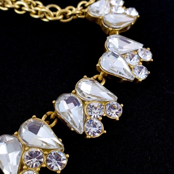 J. Crew Statement Necklace Rhinestones - Picture 4 of 8